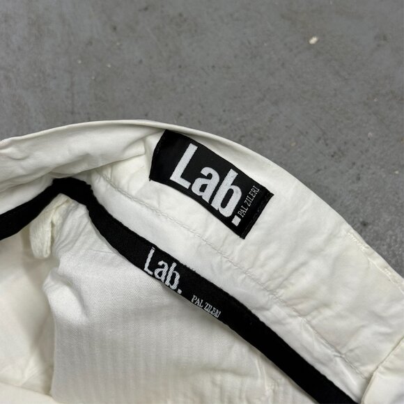 Pal Zileri Chinos White Cotton Pants Tech Lightweight Italy 32x31 - Picture 5 of 10